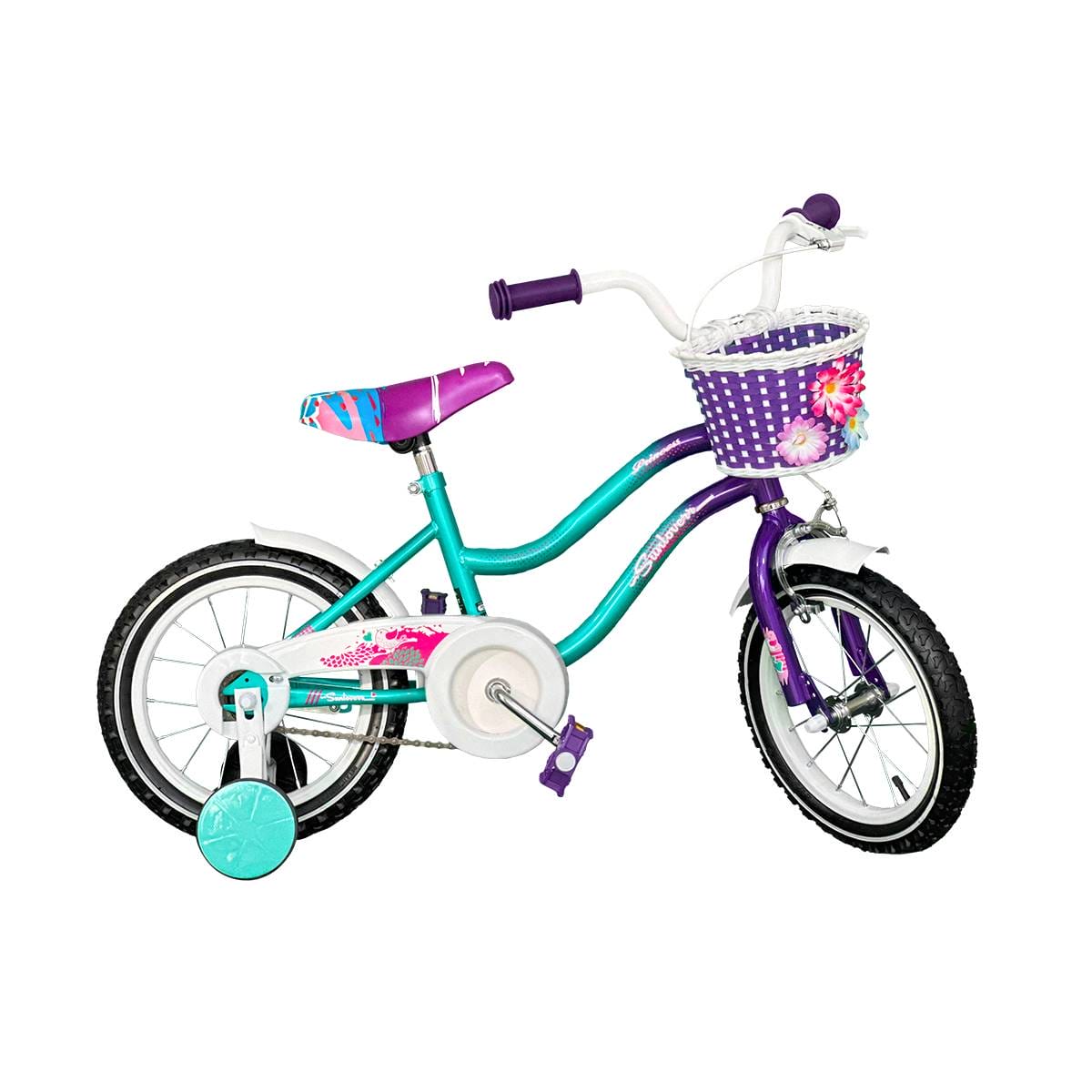 Girls bicycle cheap with training wheels