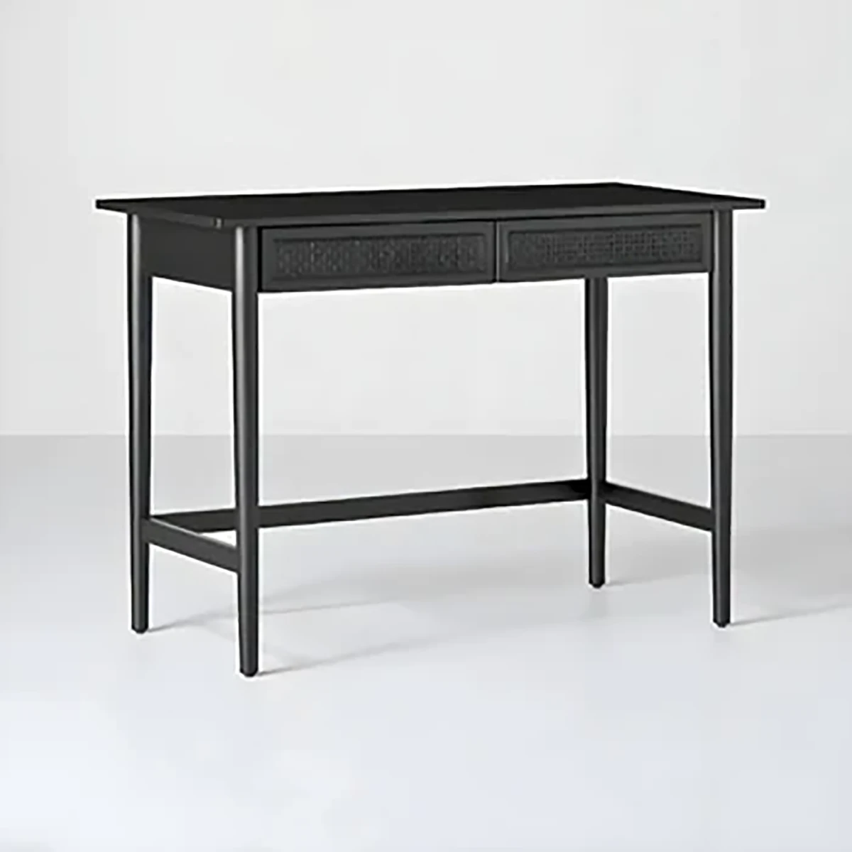 Writing desk with on sale drawers black